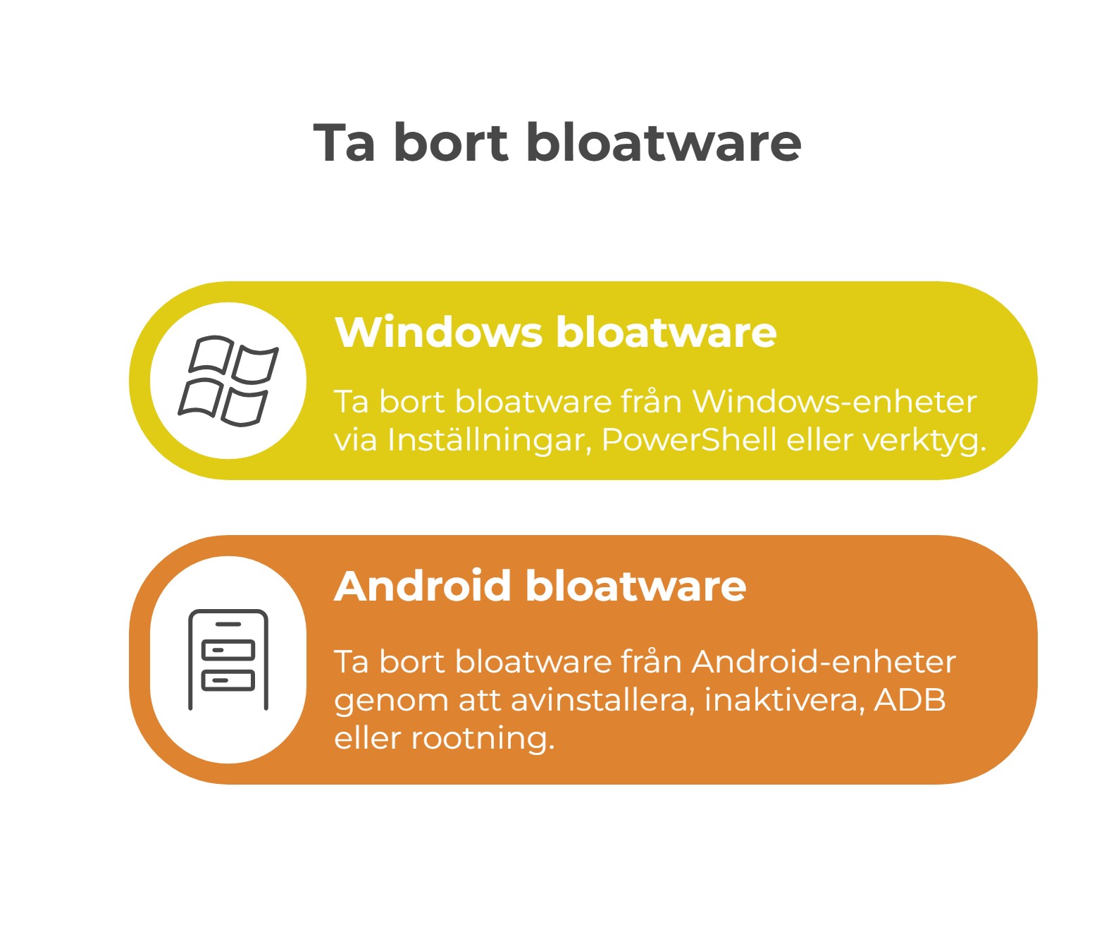 Ta bort bloatware